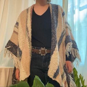 World Market Poncho Wrap One Size